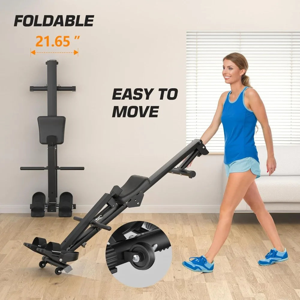 YTYIN Compact Magnetic Rowing Machine for Home Use