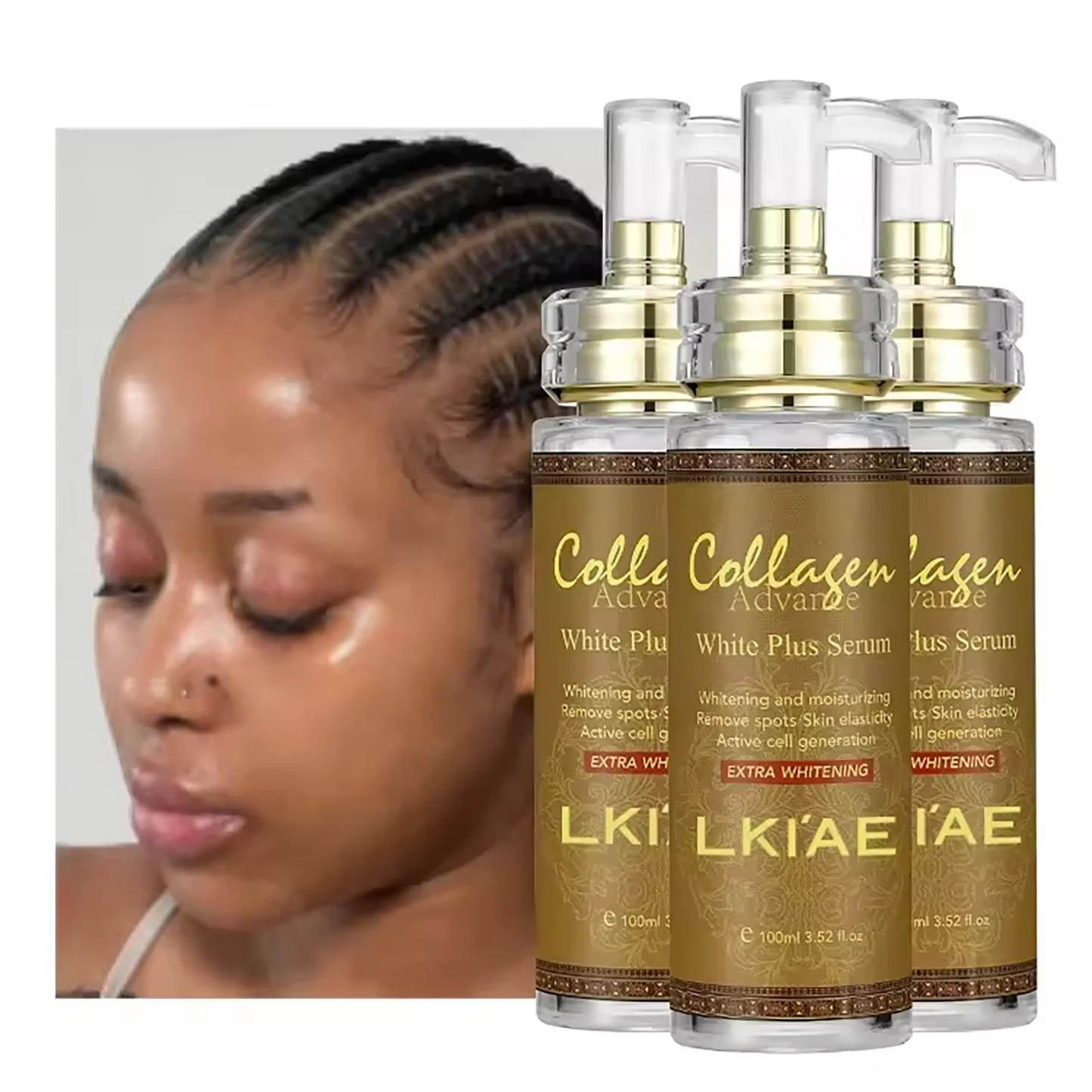 AILKE Skin Whitening Face Serum With Organic Collagen
