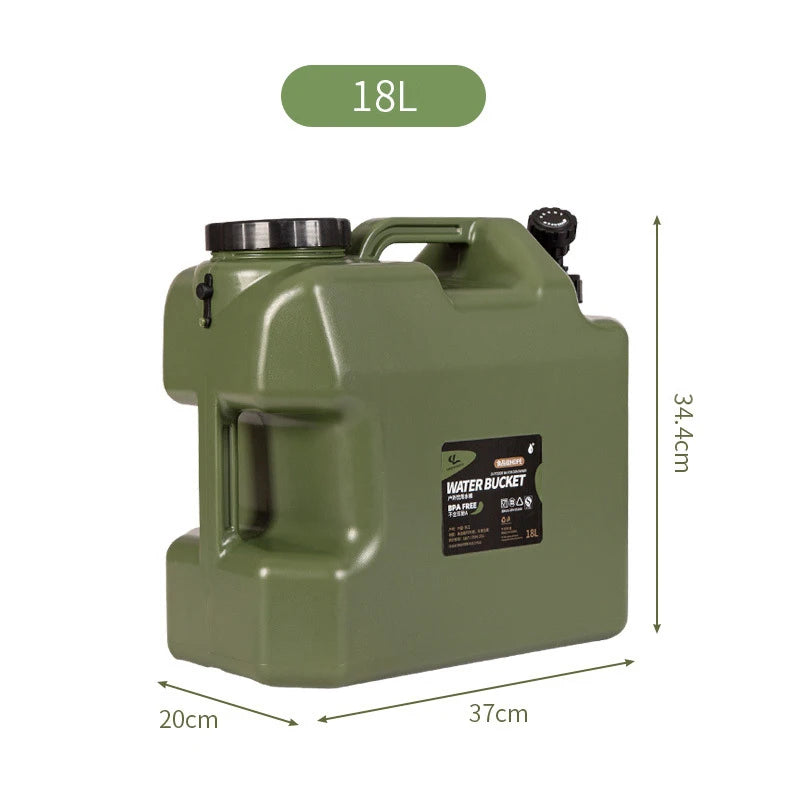 Desert Fox Military Green Water Tank Carrier Container With Spigot