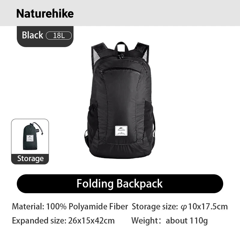 Naturehike Ultralight Waterproof Folding Backpack Outdoor Camping Hiking