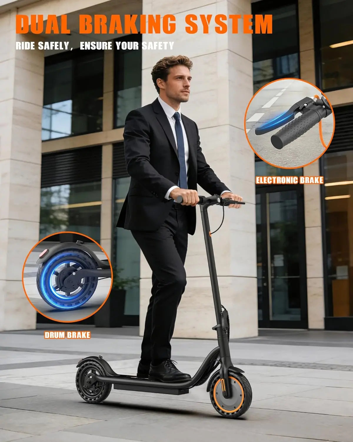 Maxshot Electric Scooter 350W Foldable With App Smart Control 4 Speed Modes