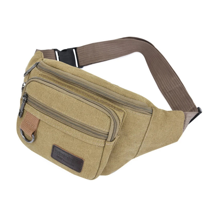 Canvas Chest Bag And Waist Pocket Pack