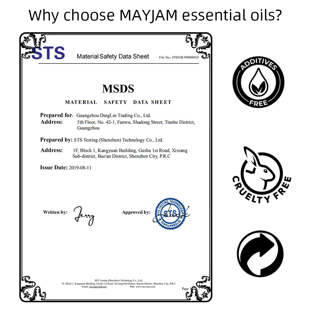 MAYJAM Essential Oils Set For Humidifier Diffuser And Air Freshener