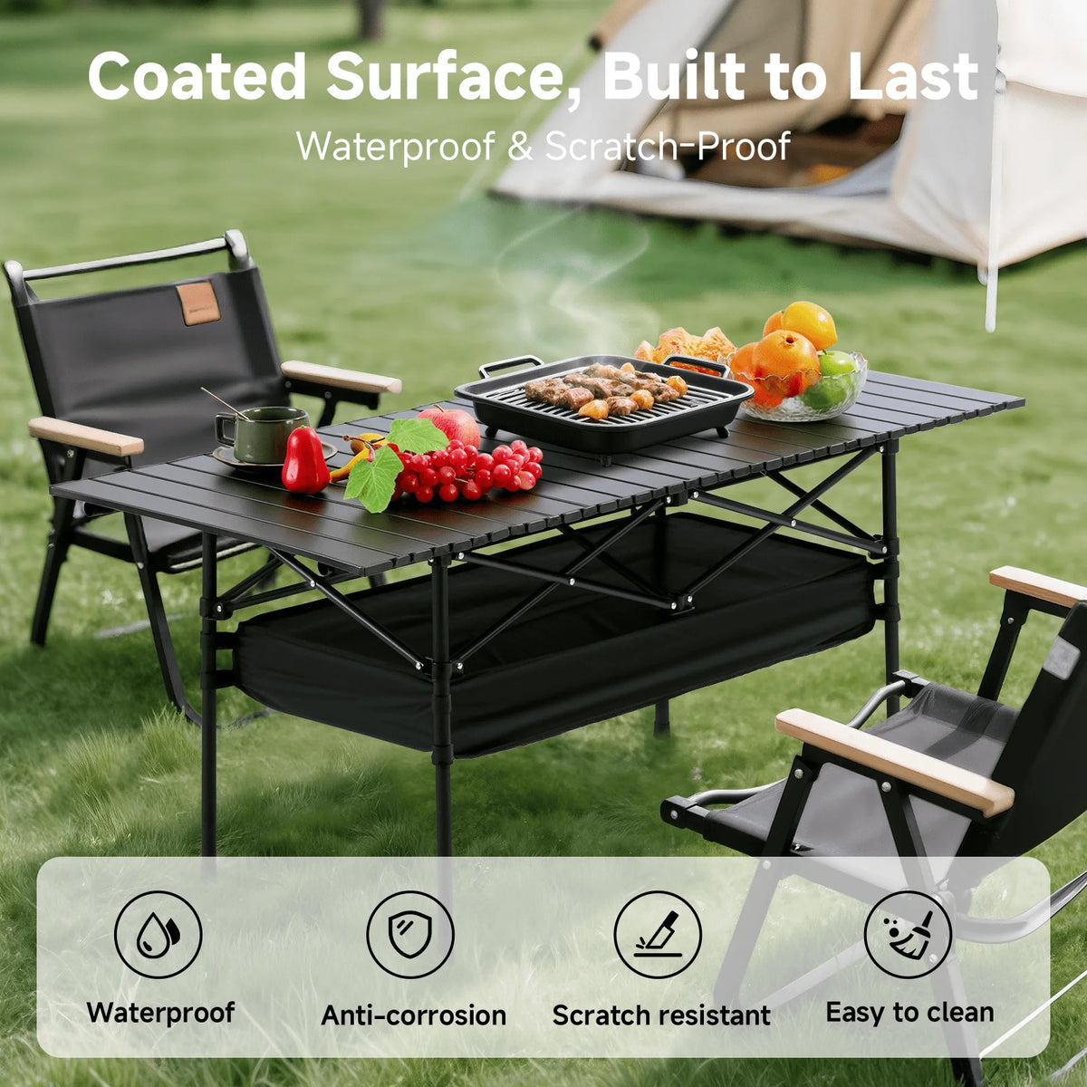 Senmeo Lightweight Folding Aluminum Camping Table