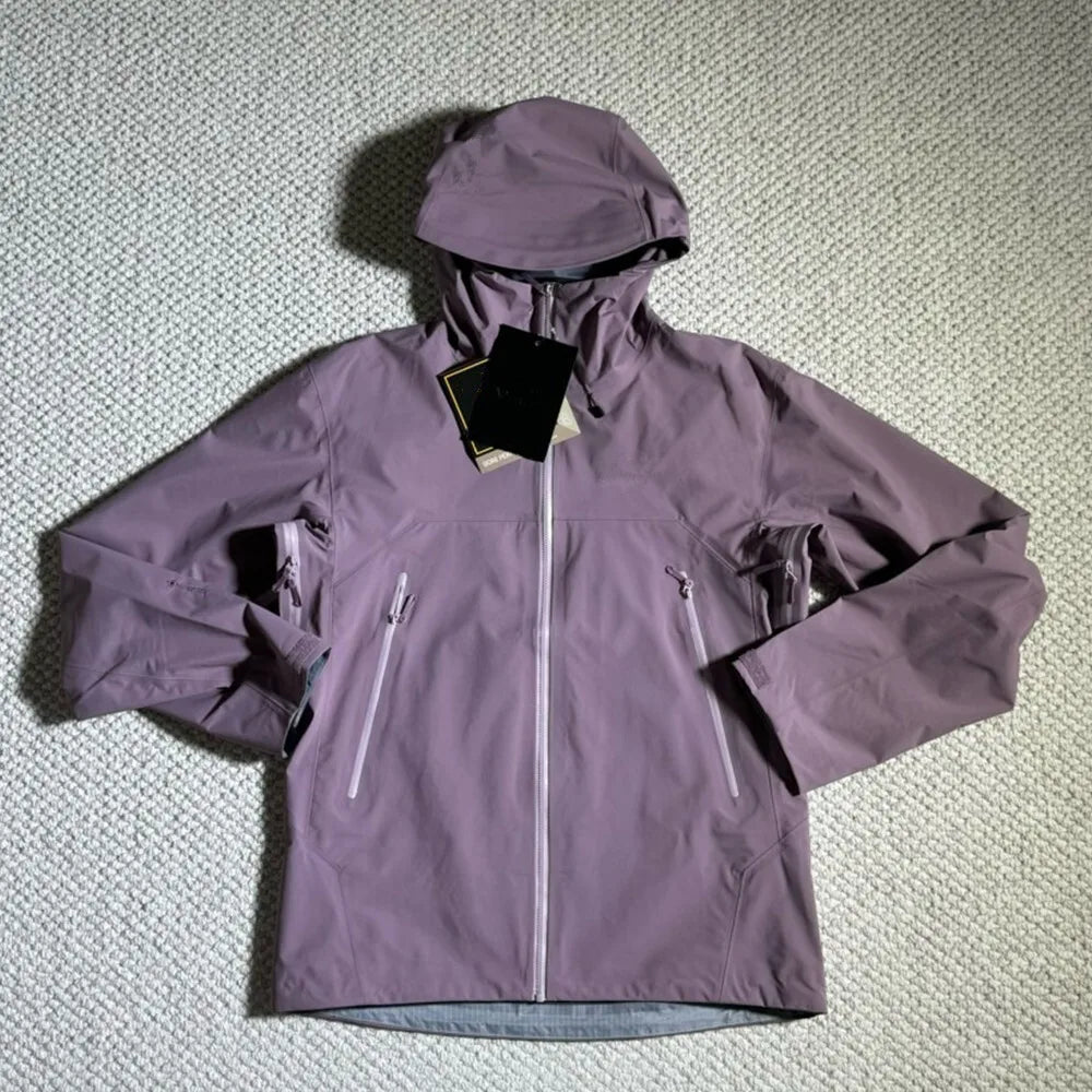 Three Layer Outdoor Waterproof Windbreaker Jacket Unisex Embroidery Logo Coat