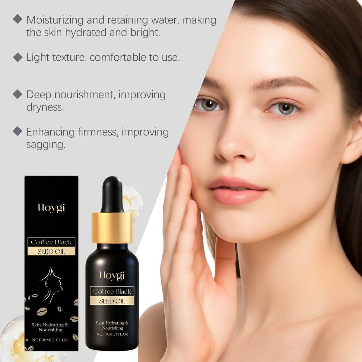 Hoygi Coffee Seed Essential Oil Nourishing Facial Skincare Treatment