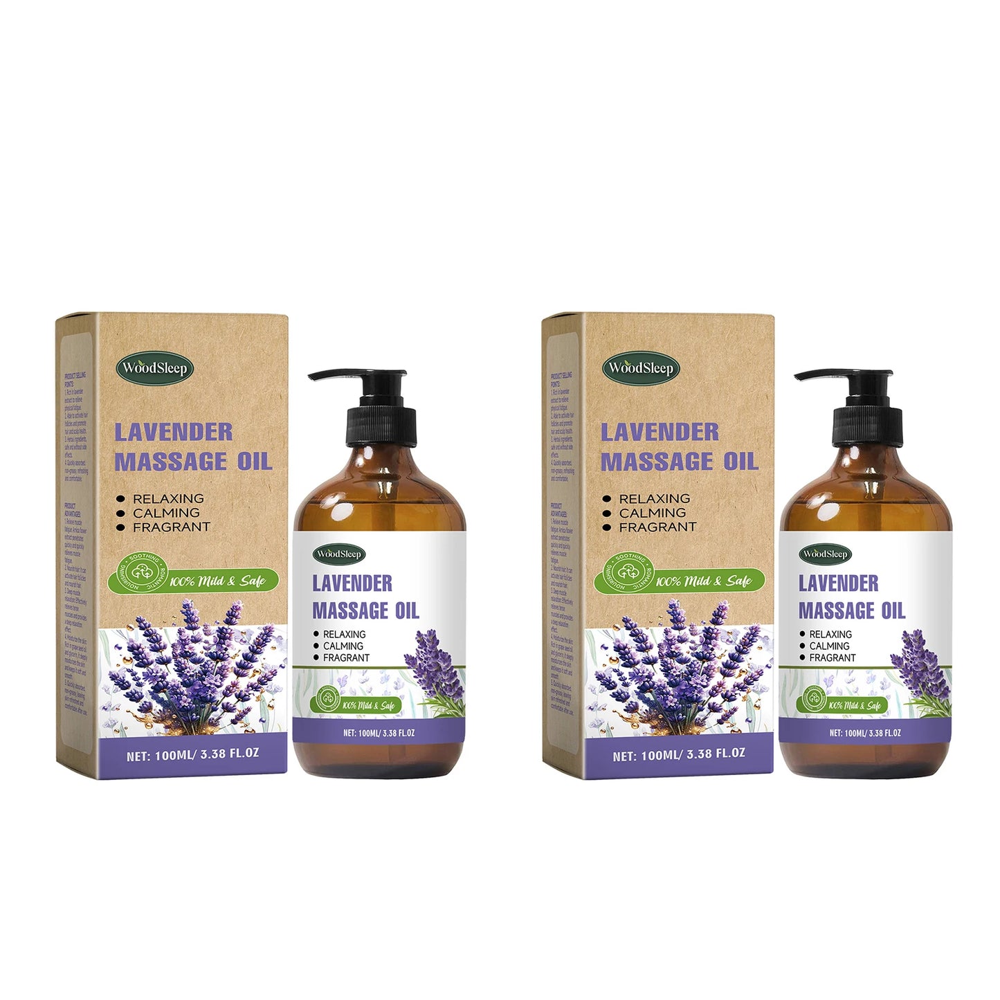 WOODSLEEP Lavender Essential Oil Relaxing Massage Oil For Skin