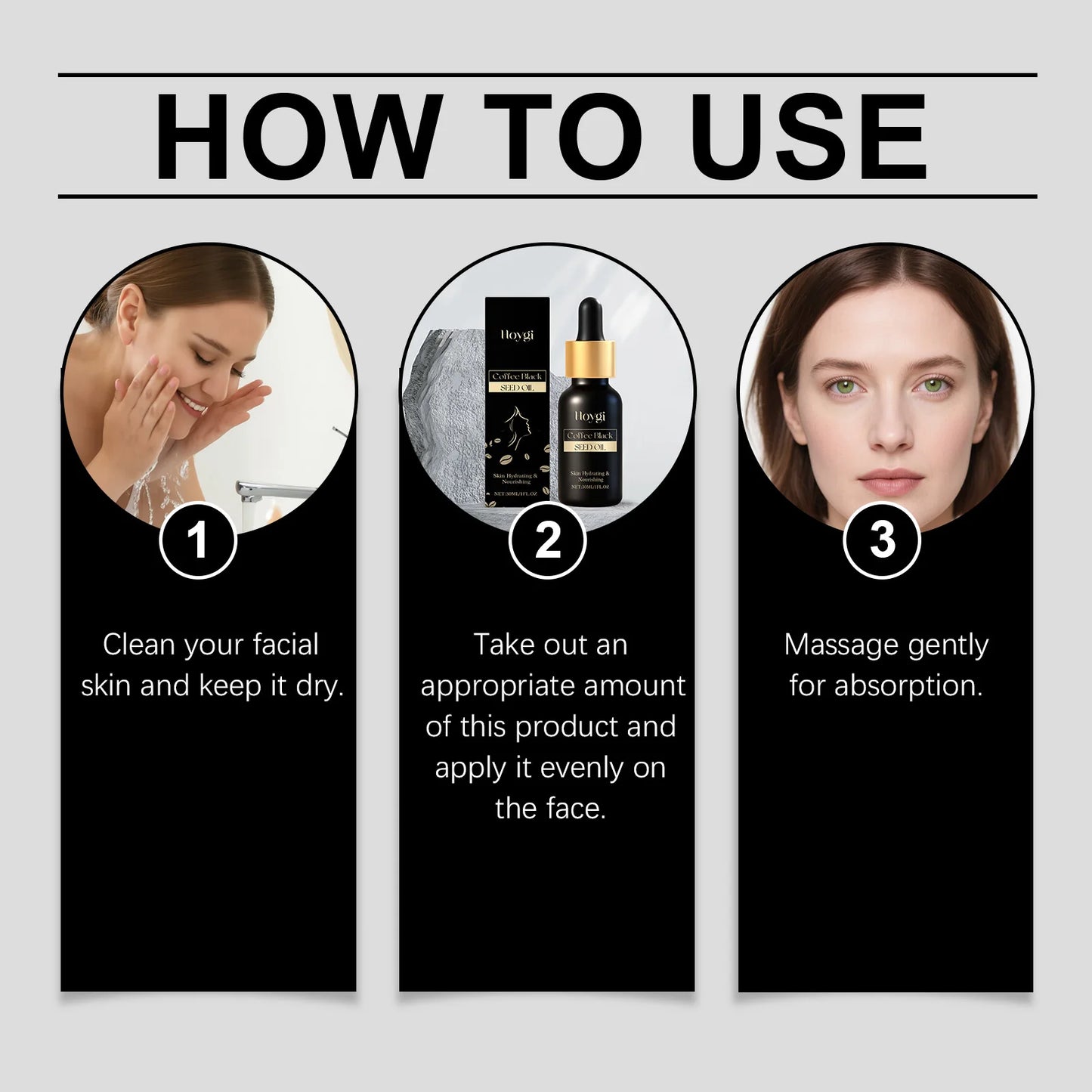 Hoygi Coffee Seed Essential Oil Nourishing Facial Skincare Treatment