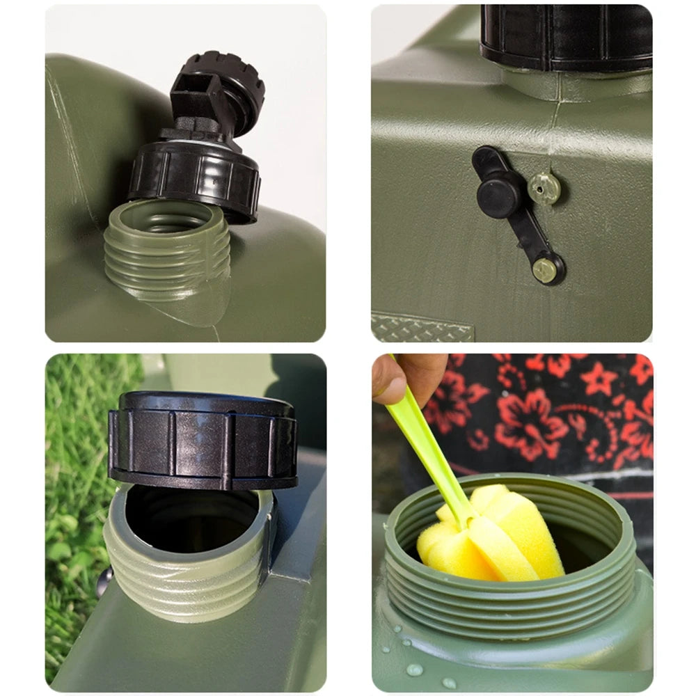 Desert Fox Military Green Water Tank Carrier Container With Spigot