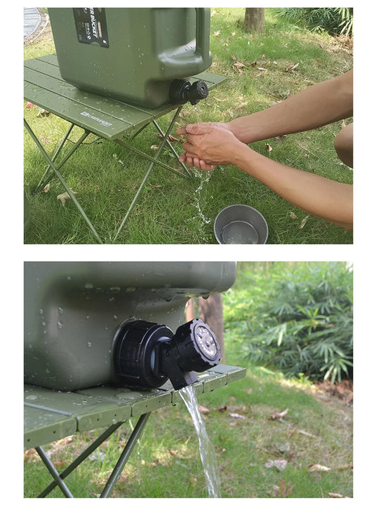 Desert Fox Military Green Water Tank Carrier Container With Spigot