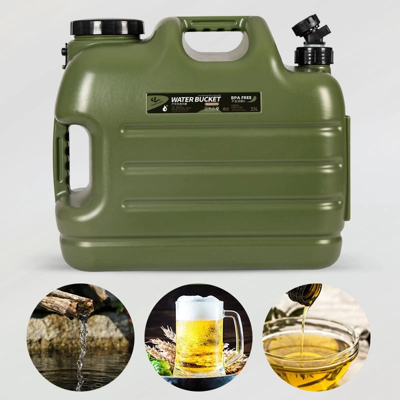 Desert Fox Military Green Water Tank Carrier Container With Spigot