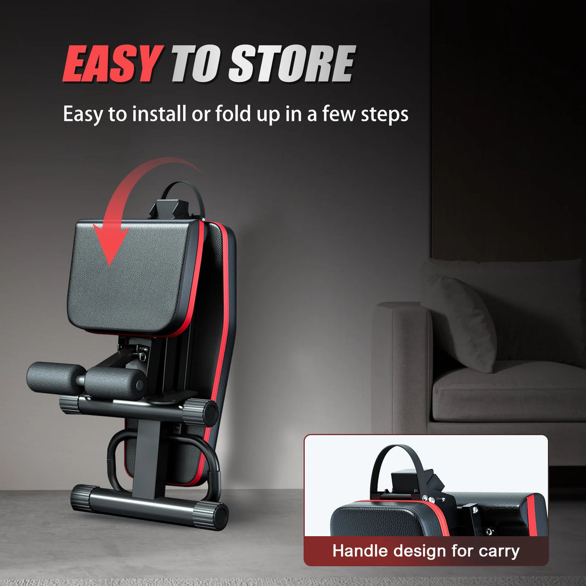 Multifunctional Foldable Dumbbell Weight Bench For Strength Training