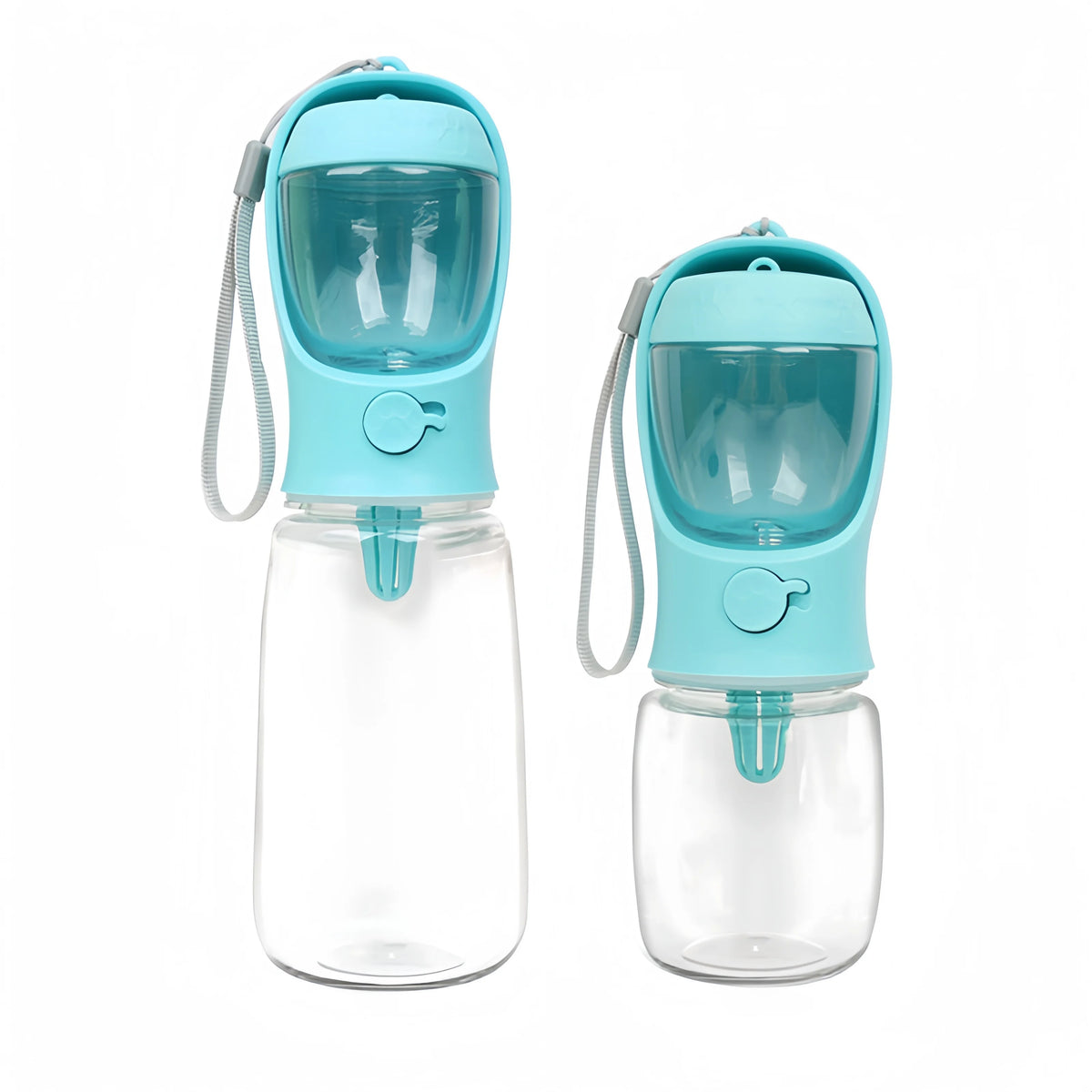 Portable Plastic Dog Cat Water Bottle With Storage Bowl