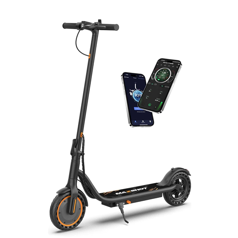 Maxshot Electric Scooter 350W Foldable With App Smart Control 4 Speed Modes