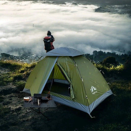 Night Cat Lightweight Backpacking Tent Adults Rainproof Easy Setup Camping