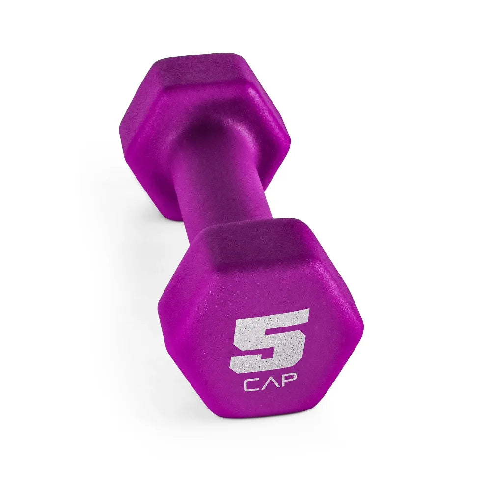 CAP Barbell Neoprene Hexagon Dumbbells For Strength Training