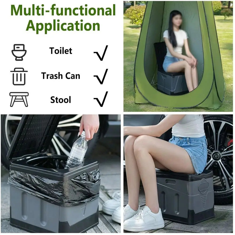 Portable Potty Overlanding Multiuse Bucket Toilet For Camping Travel