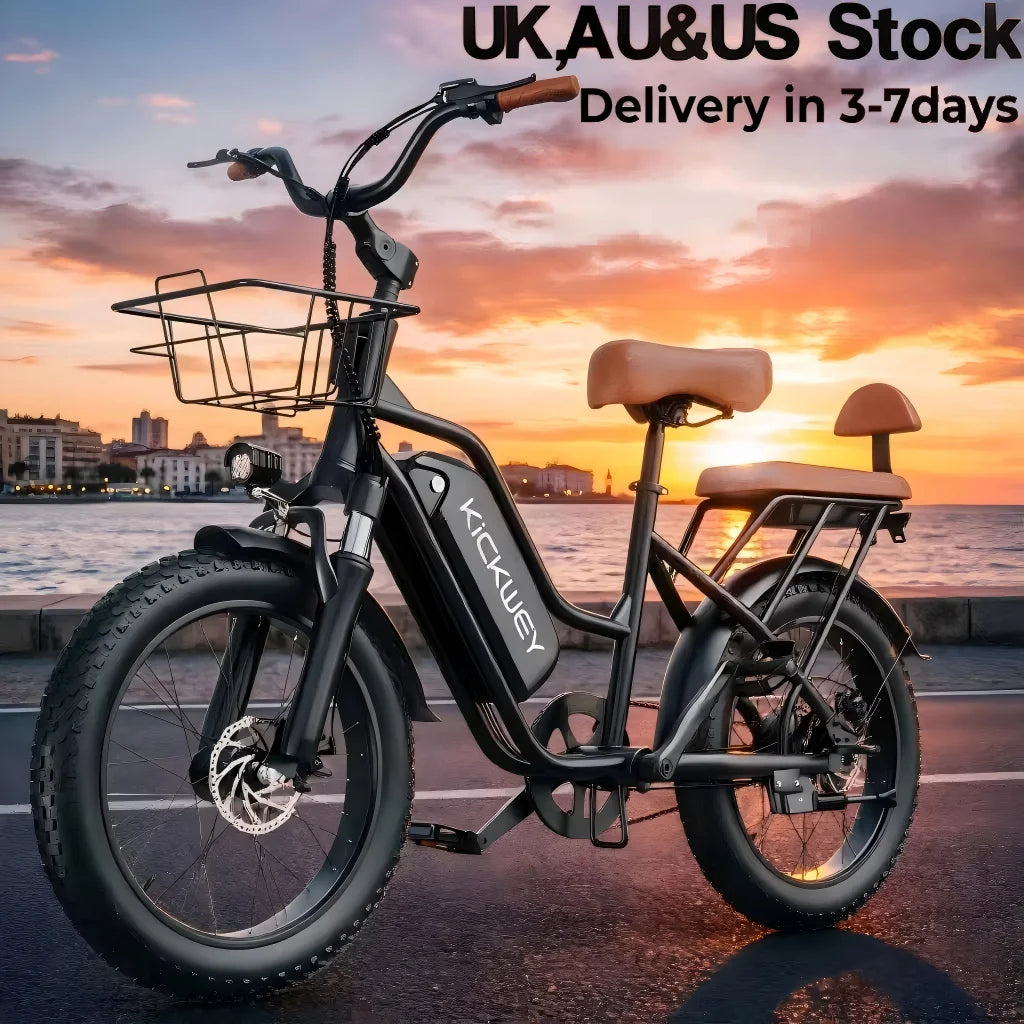Kickwey LD20 1500W Electric Fat Tire Mountain Bike 48V 20Ah