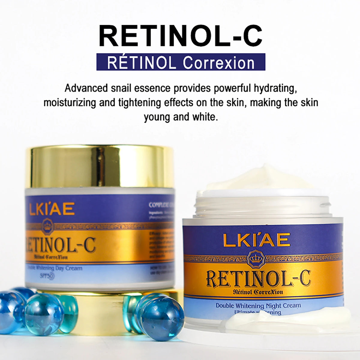 AILKE Retinol Whitening Skin Care Set With Collagen And Snail Extract