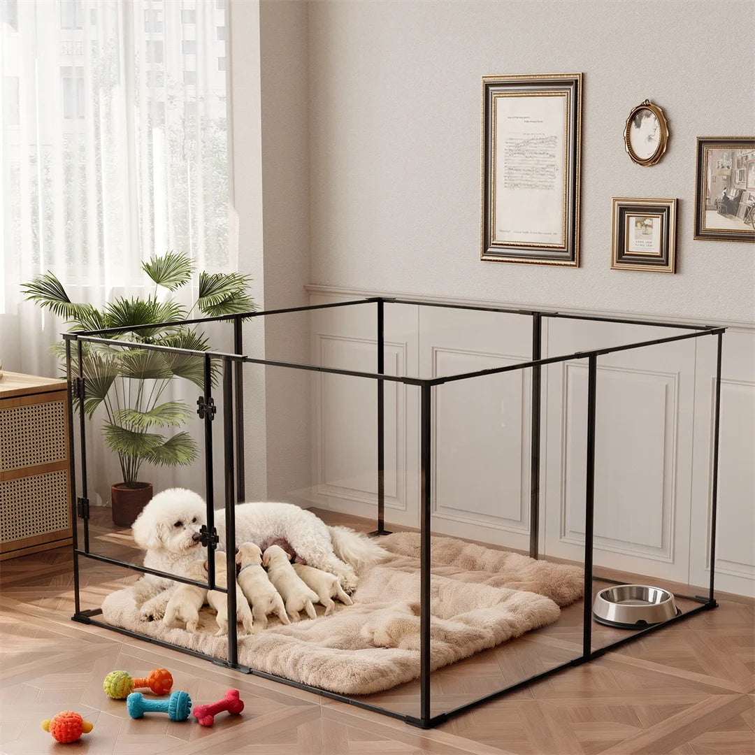 Bingopaw 8 Panel Acrylic Pet Exercise Playpen