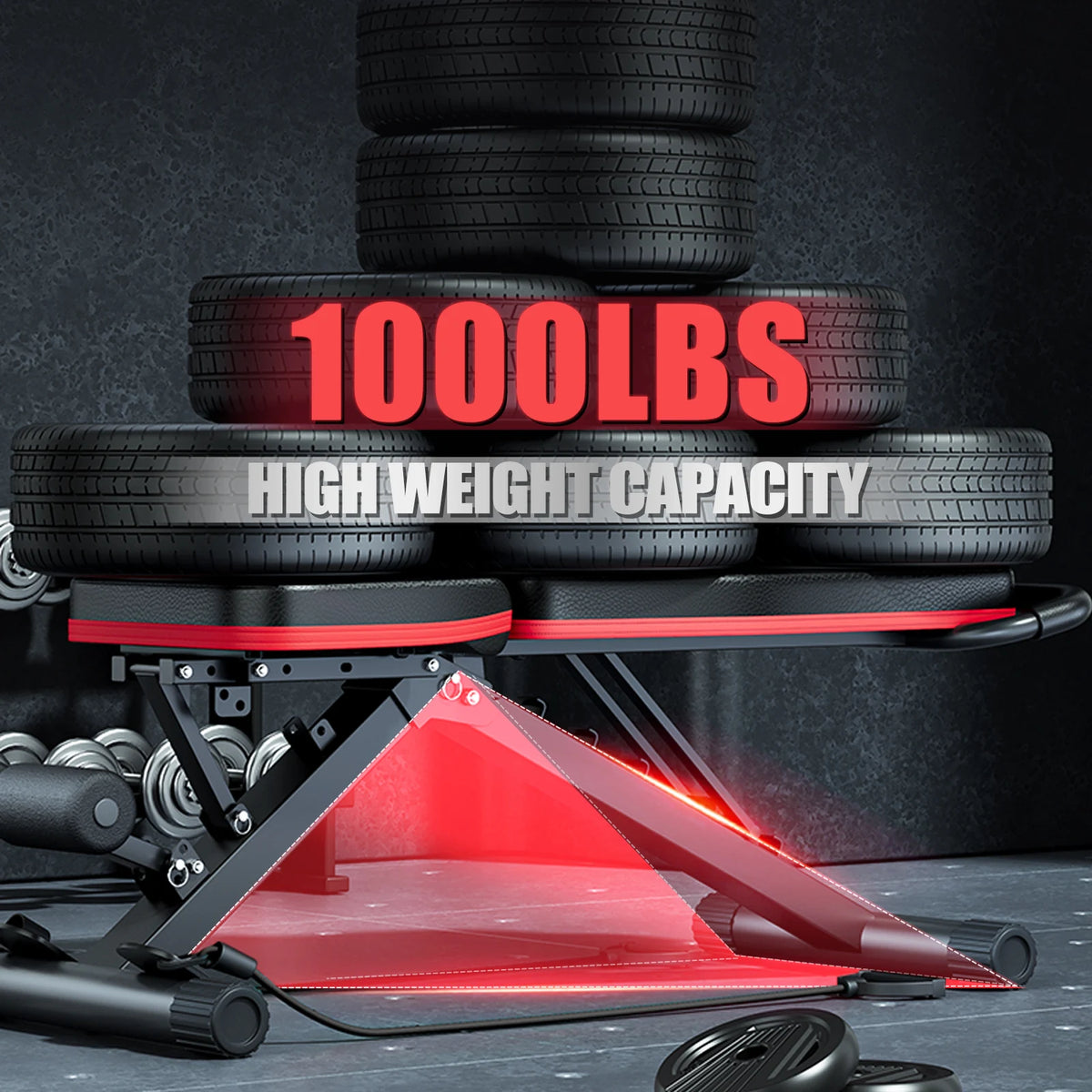 Multifunctional Foldable Dumbbell Weight Bench For Strength Training