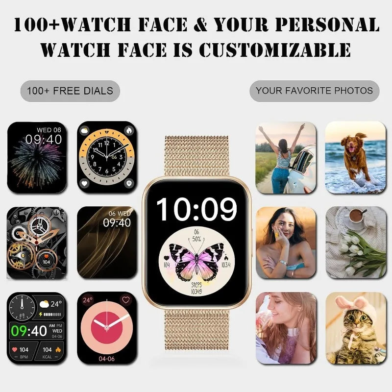 INNOFOVO Smart Watch For Women AI Voice Bluetooth 5.0
