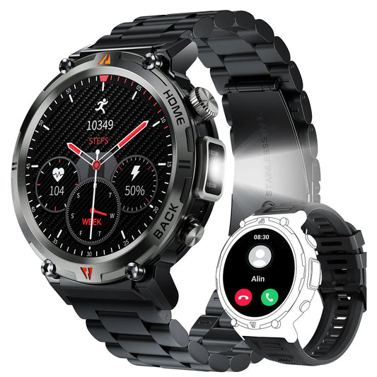 EIGIIS KE3 Bluetooth Call Smartwatch for Men With Heart Rate