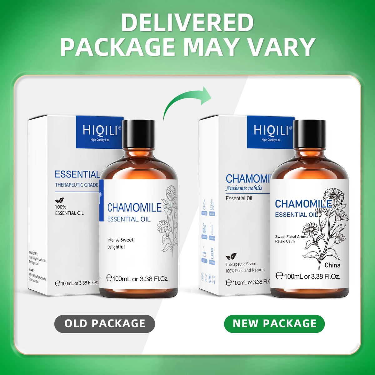 HIQILI Chamomile Essential Oil Pure Floral For Diffuser And Massage