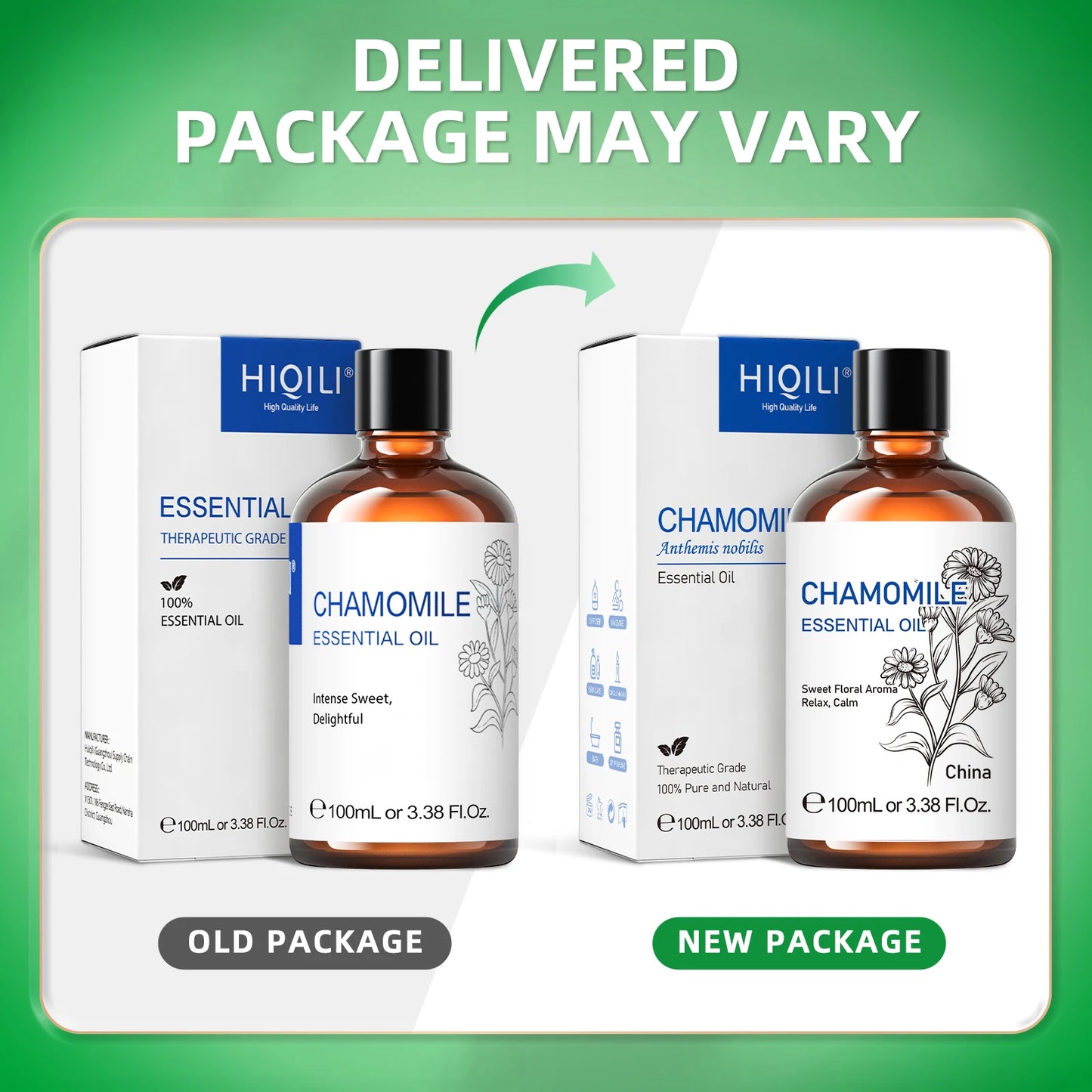 HIQILI Chamomile Essential Oil Pure Floral Fragrance For Diffuser