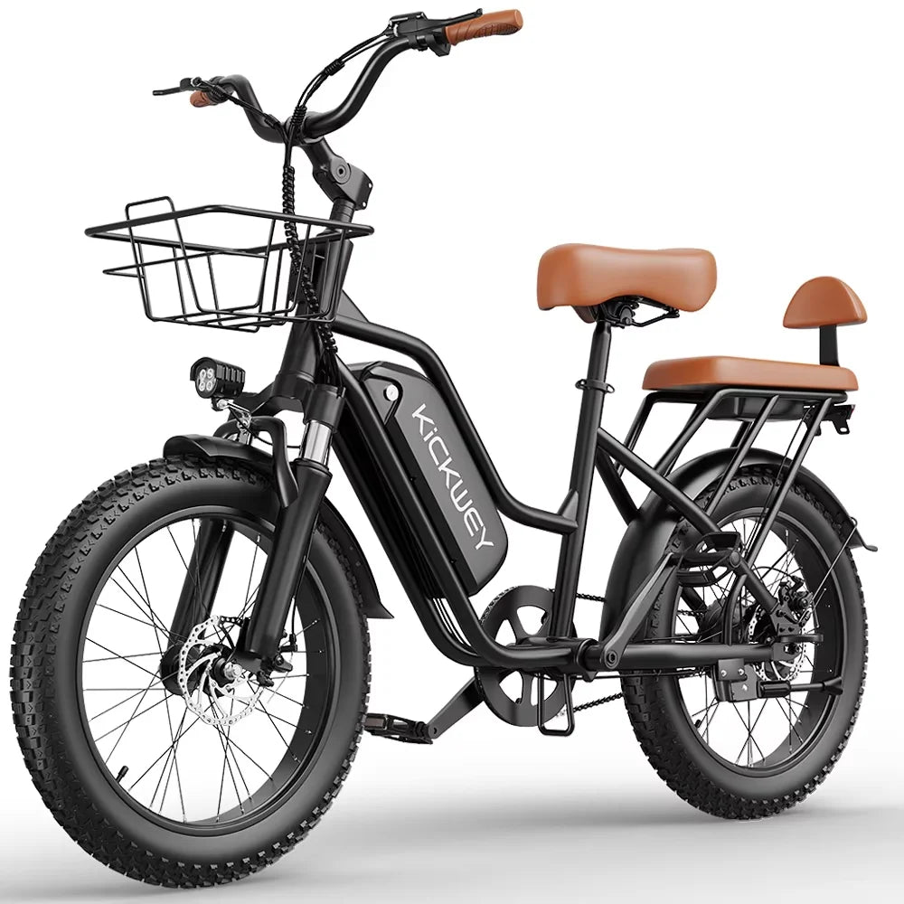 Kickwey LD20 1500W Electric Fat Tire Mountain Bike 48V 20Ah