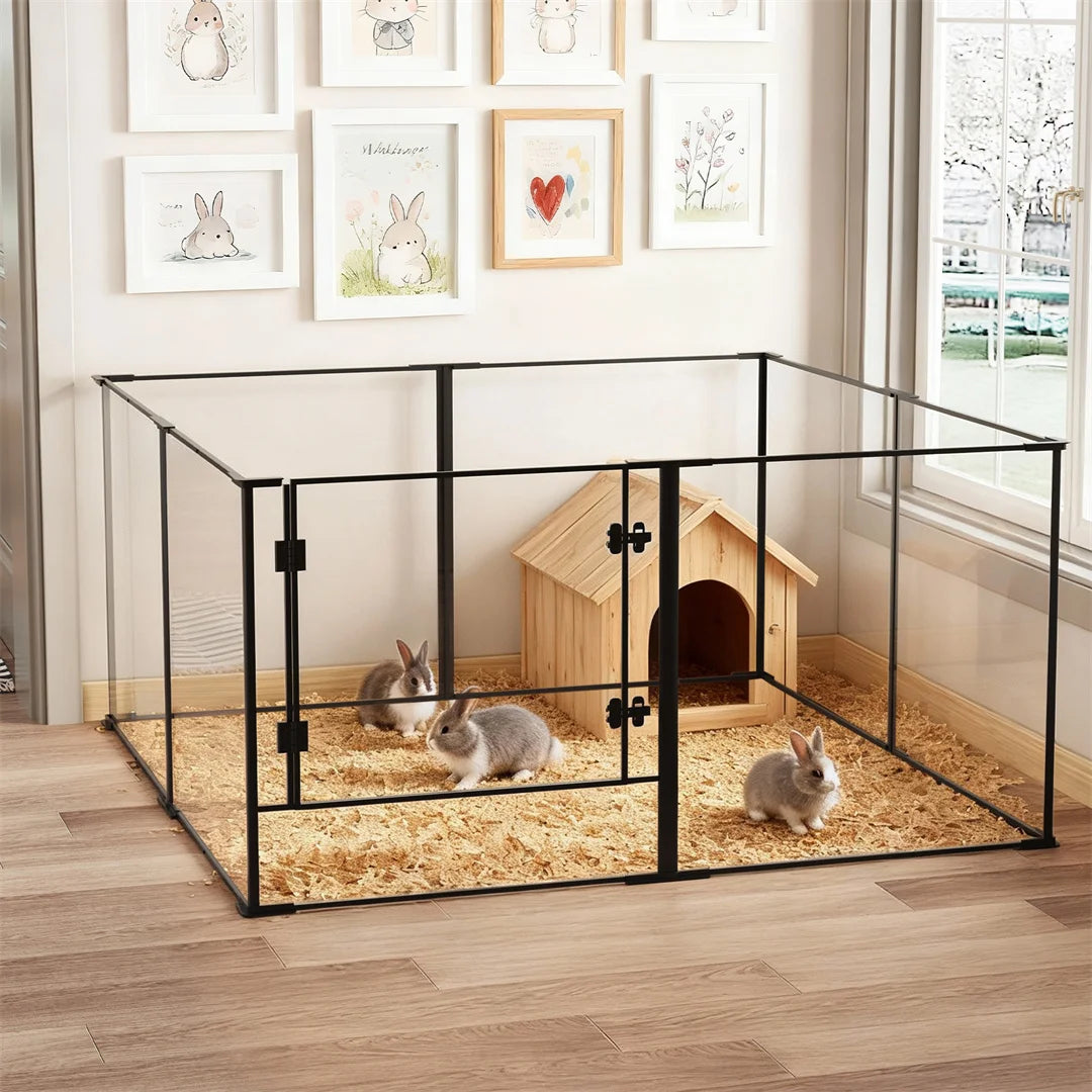 Bingopaw 8 Panel Acrylic Pet Exercise Playpen