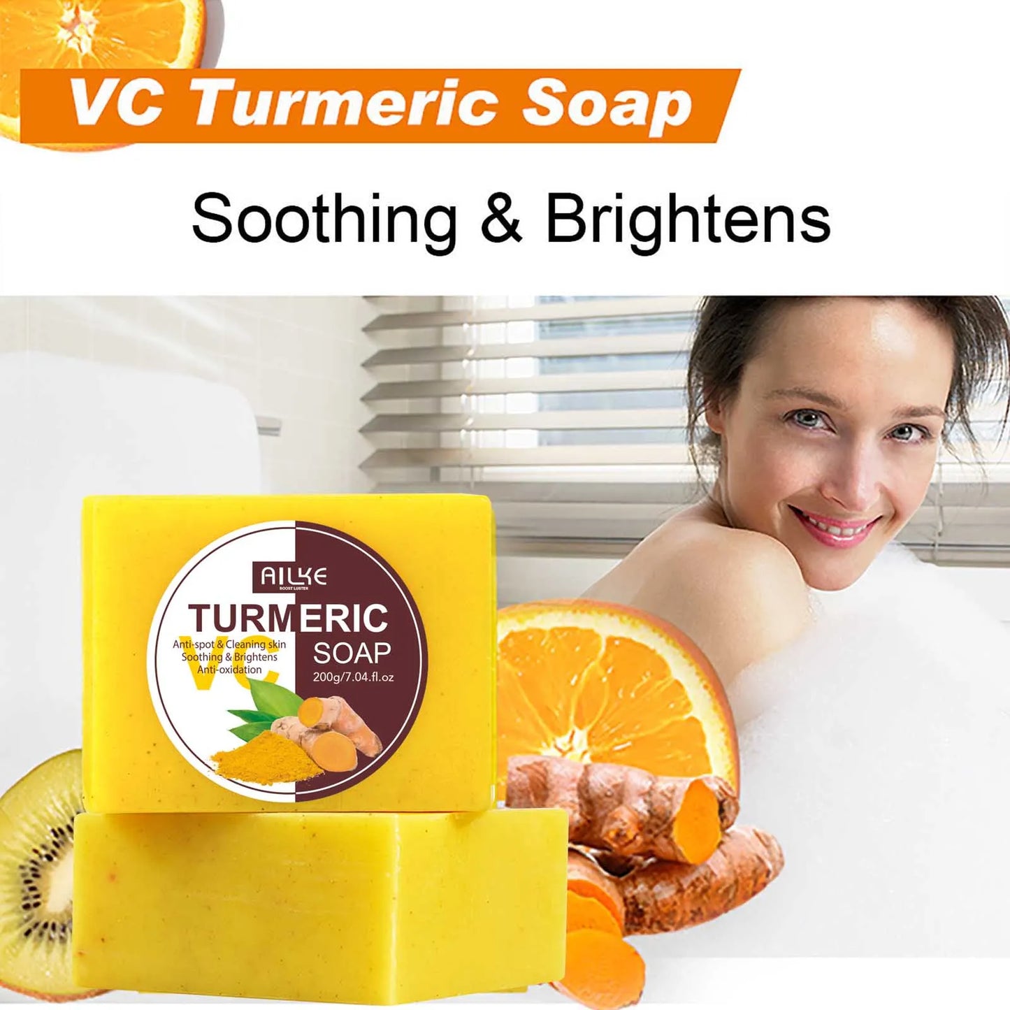 AILKE Turmeric Skin Care Cleanser Whitening Acne Dark Spots