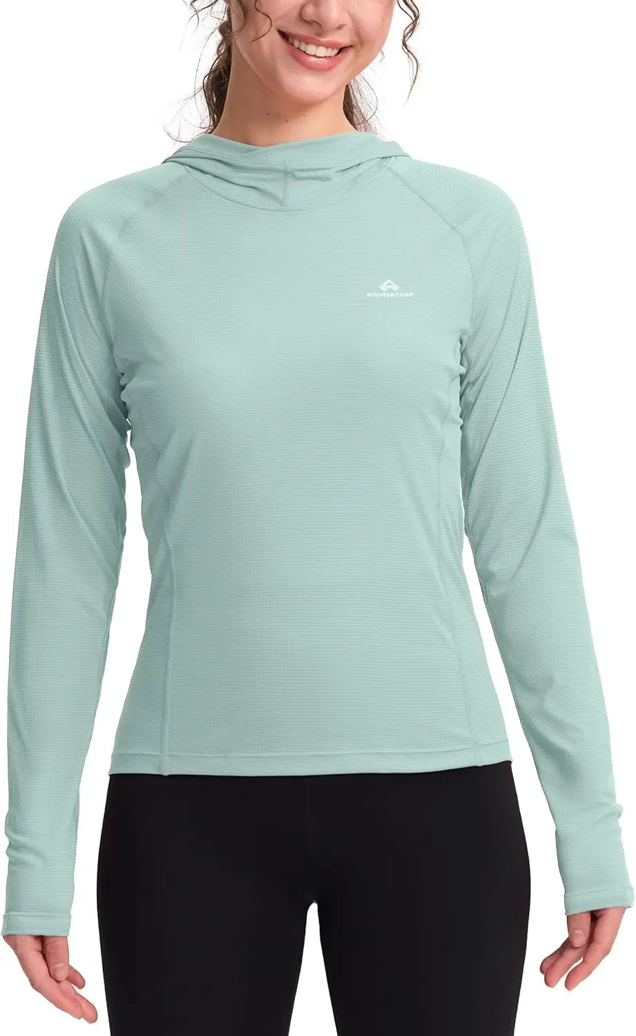 Pioneer Camp Womens Ultralight Sun Hoodie Breathable Quick Dry Tops