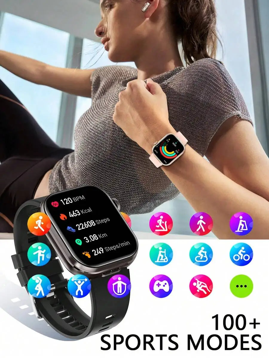 Smartwatch With Built In Earbuds Dual Display And Camera
