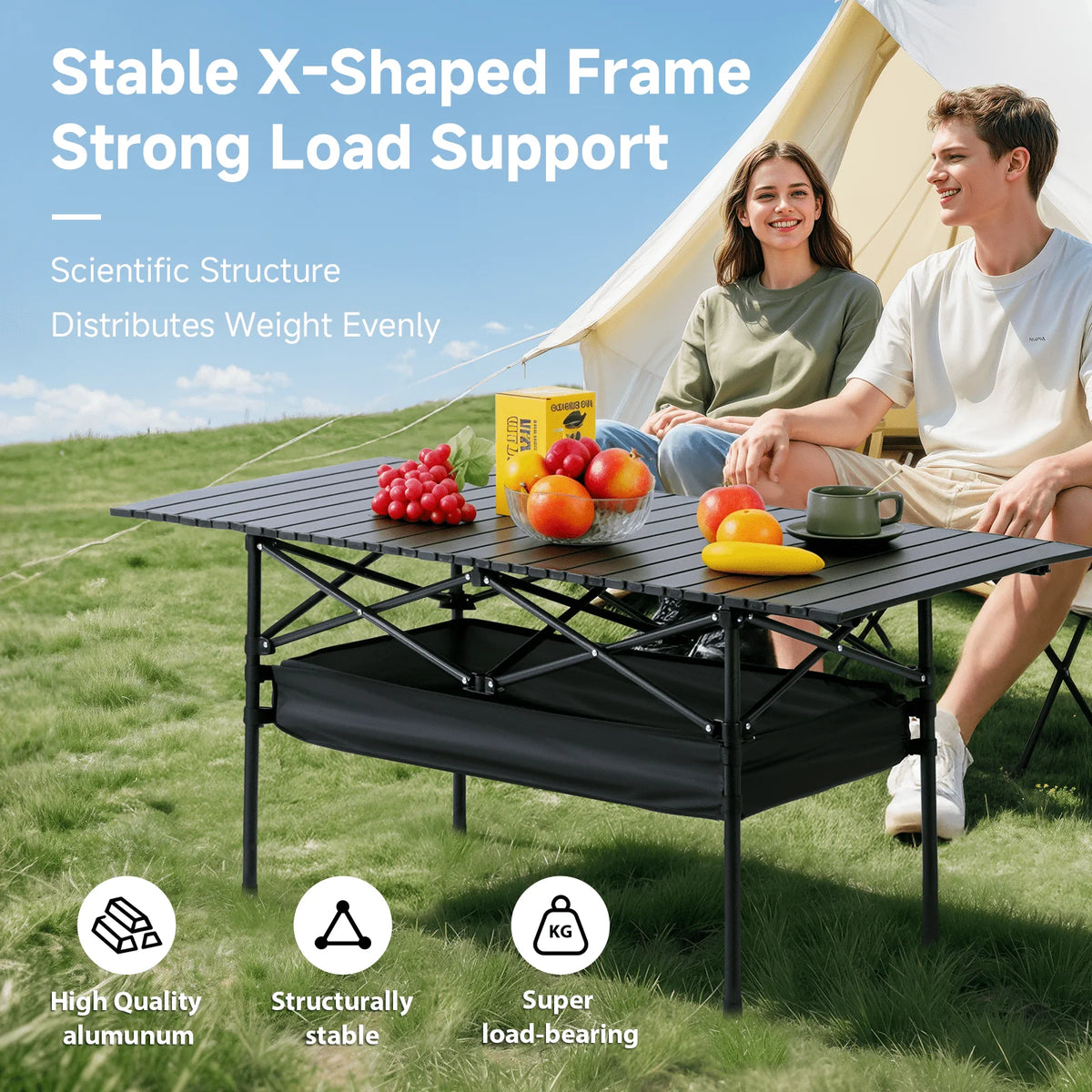 Senmeo Lightweight Folding Aluminum Camping Table