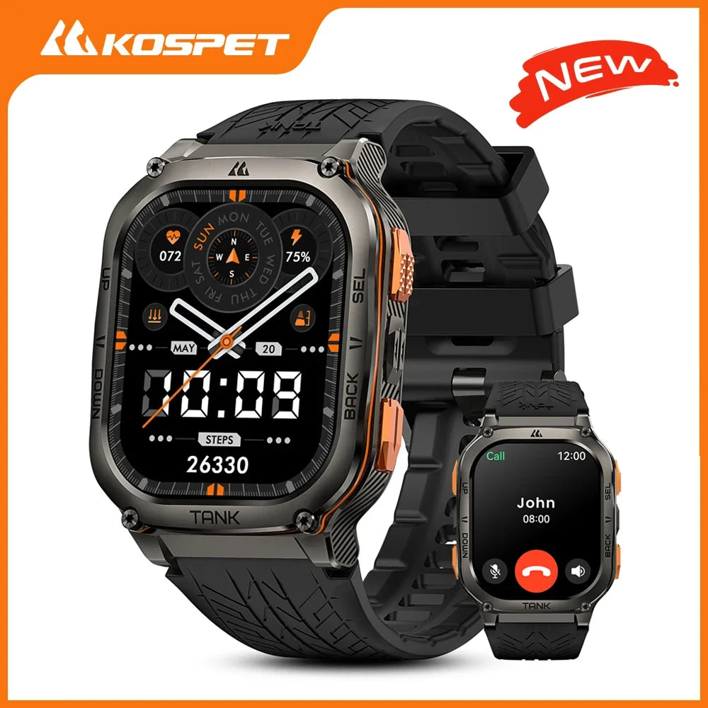 KOSPET Tank M3 Ultra GPS Smartwatch 5ATM IP69K Waterproof Health Monitor