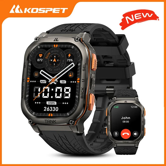 KOSPET Tank M3 Ultra GPS Smartwatch 5ATM IP69K Waterproof Health Monitor