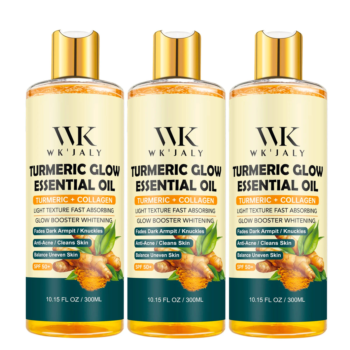 WK JALY Turmeric Brightening Body Oil For Moisturizing Skin Care