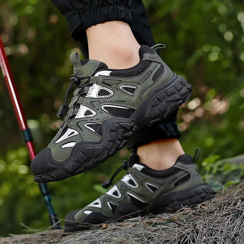 Outdoor hiking shoes for men, all-terrain cross-country running shoes, non-slip, wear-resistant, lightweight sports shoes