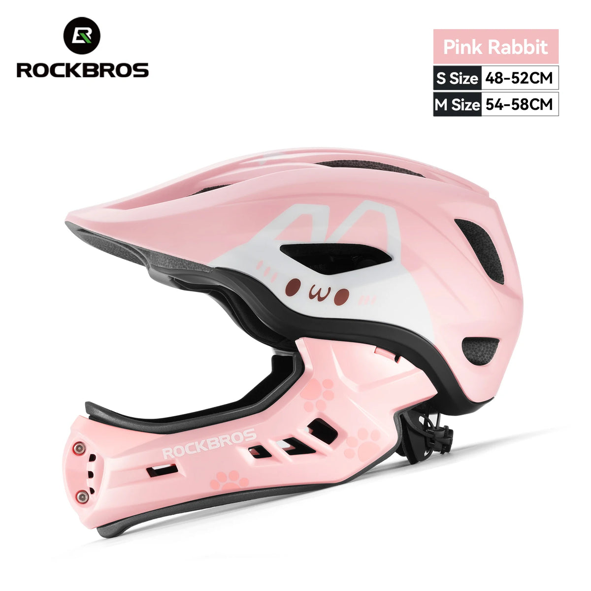 Rockbros Child Detachable Full Face Impact Resistant Cycling Helmet