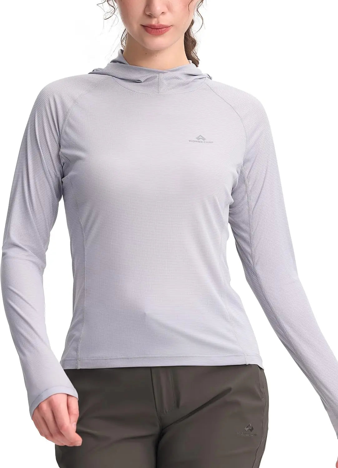 Pioneer Camp Womens Ultralight Sun Hoodie Breathable Quick Dry Tops