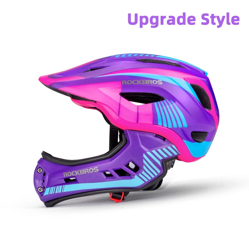 Rockbros Child Detachable Full Face Impact Resistant Cycling Helmet