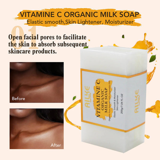 KYLIEFIT Ailke Organic Milk Soap Vitamin C Whitening