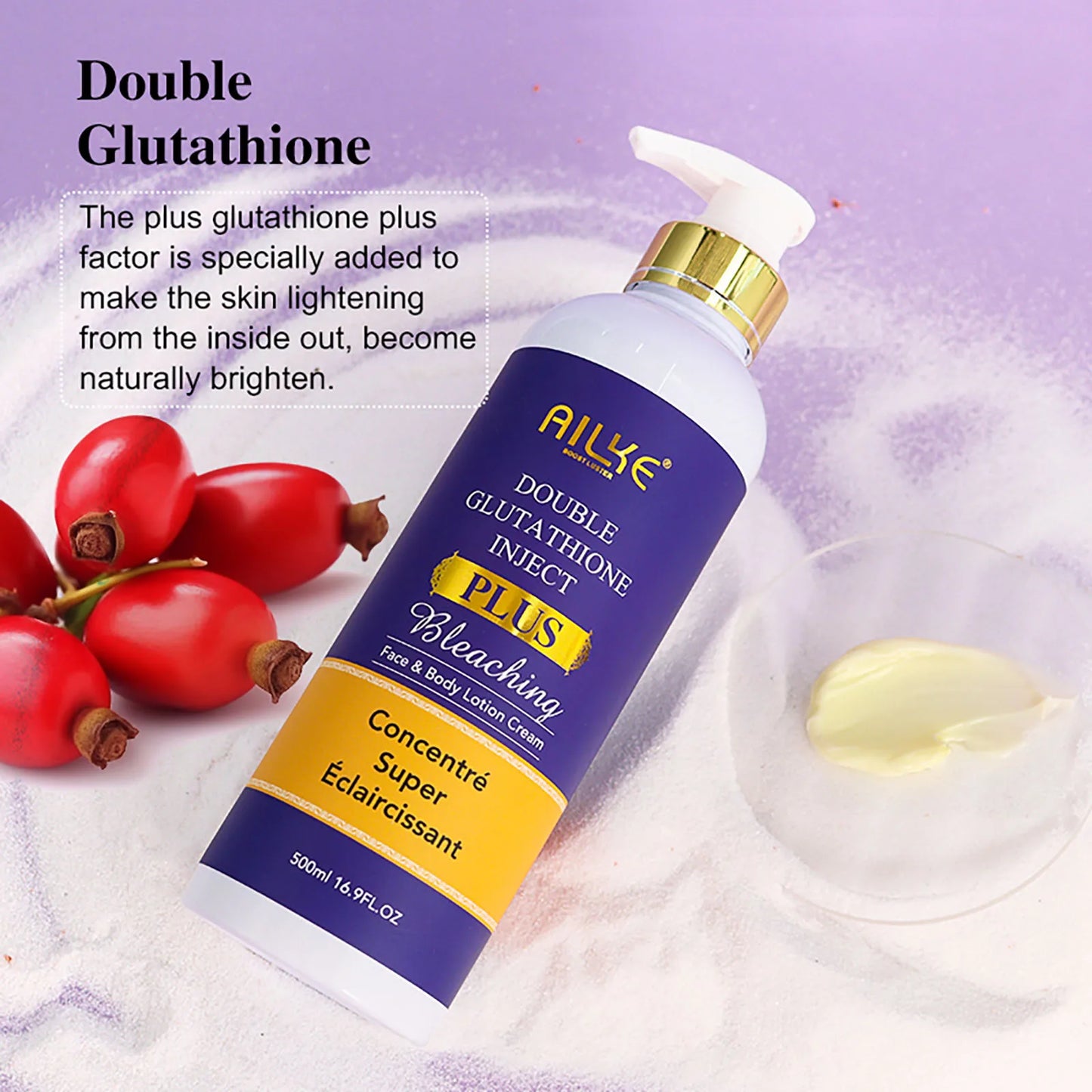 AILKE Glutathione Plus Whitening Skin Care Set For Even Tone