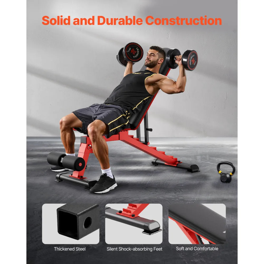 Adjustable Foldable Weight Bench Sit Up Bench For Home Gym
