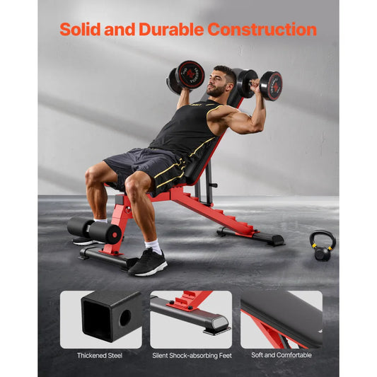 Adjustable Foldable Weight Bench Sit Up Bench For Home Gym