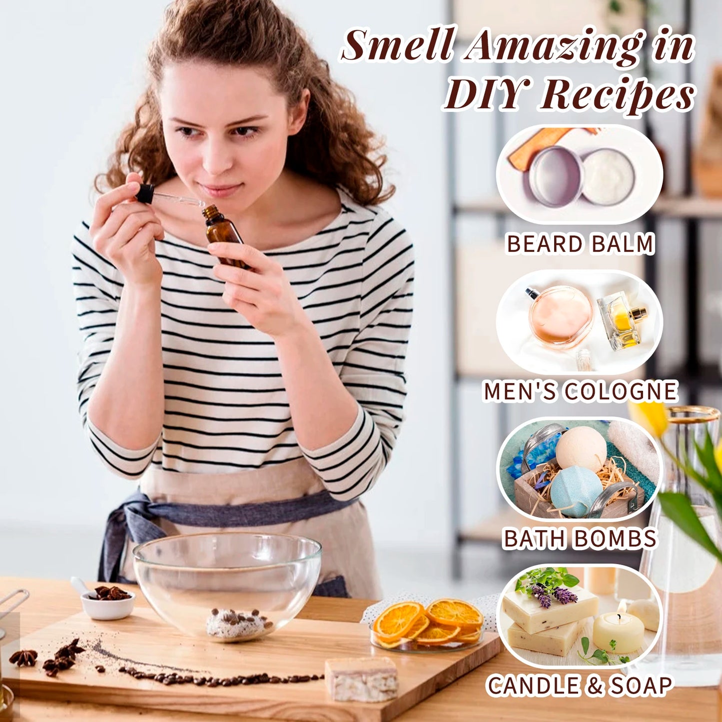 HIQILI Woody Fragrance Oils Gift Set Six Pieces For Diffusers