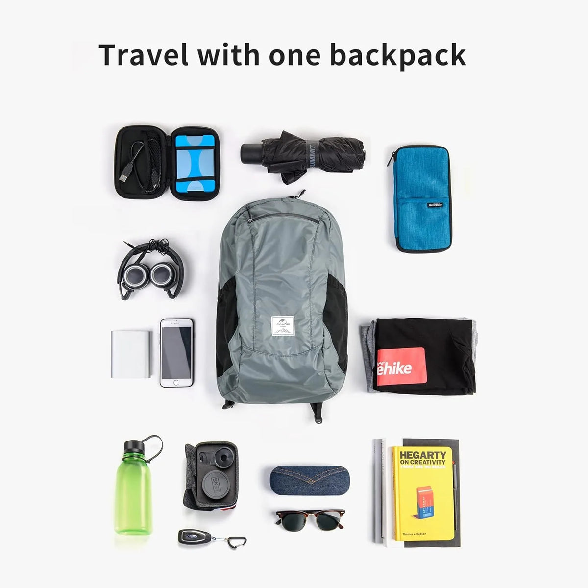 Naturehike Ultralight Waterproof Folding Backpack Outdoor Camping Hiking