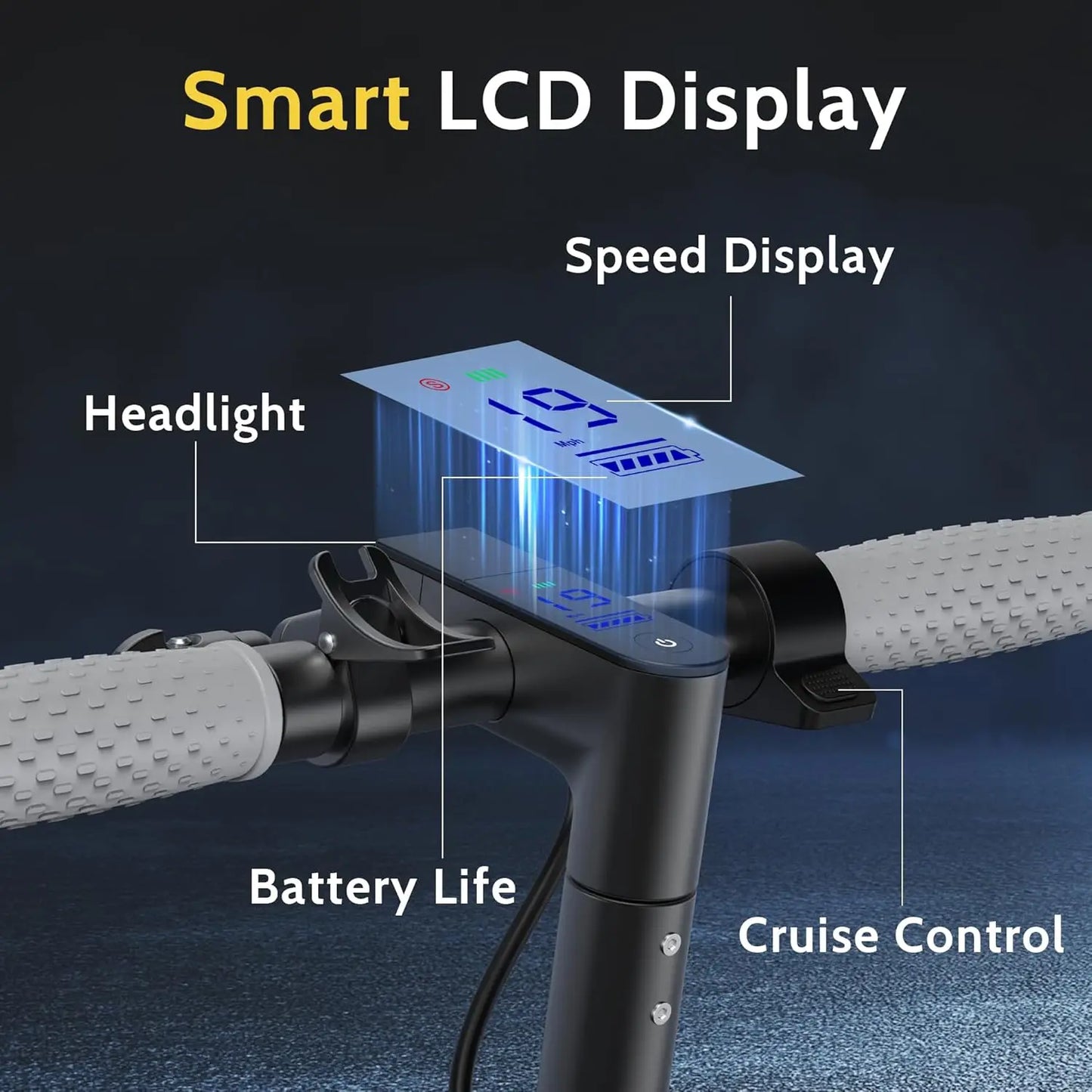 NAVIC T5 Electric Scooter 350W 19 MPH App Smart Control