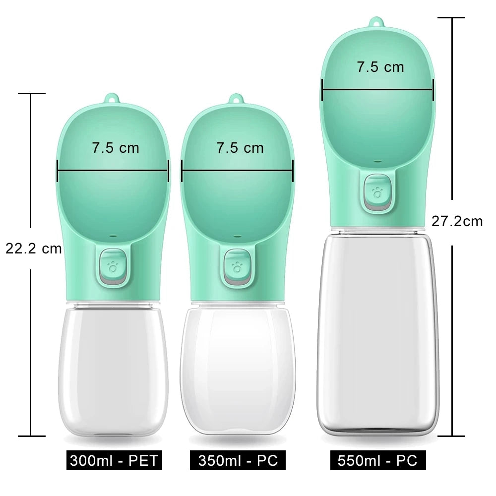 Holapet Portable Leakproof Dog Water Bottle With Bowl